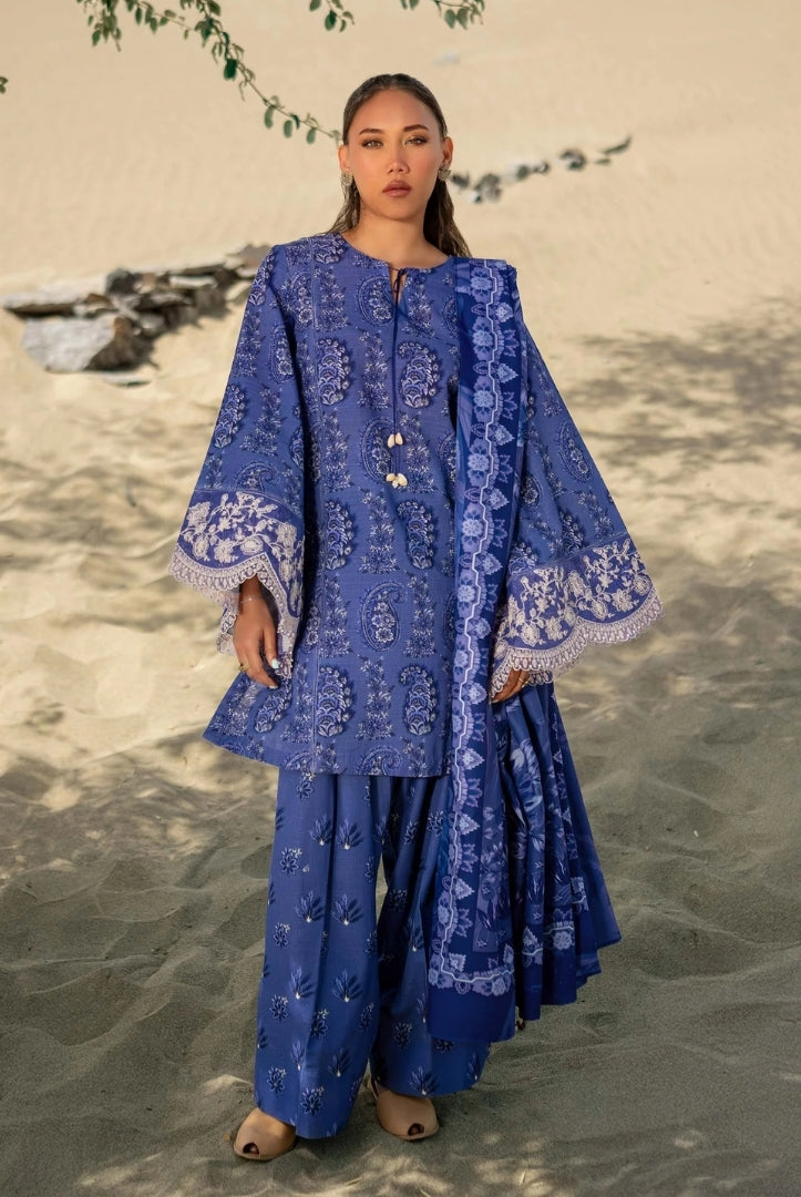 3 Piece Stitched Printed Khaddar Suit From M.Basics By Maria.B Collection - 04