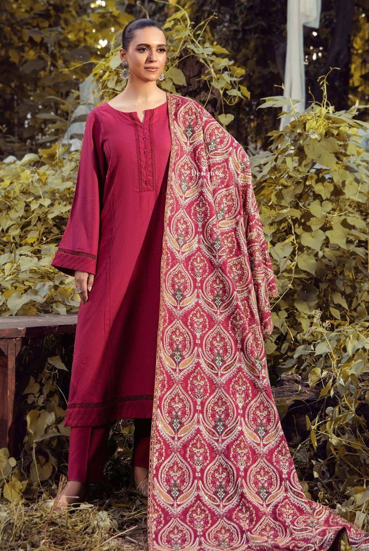 3 Piece Stitched DHANAK READY TO WEAR BY ADAN'S LIBAS - 7692