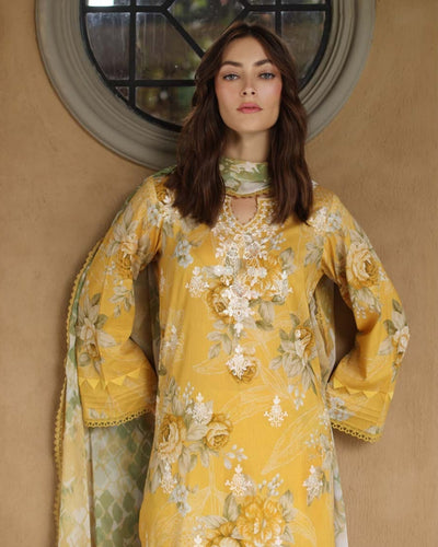 3 Piece Stitched Embroidered Chikankari Lawn Suits from Aafreen By Riaz Arts - 05