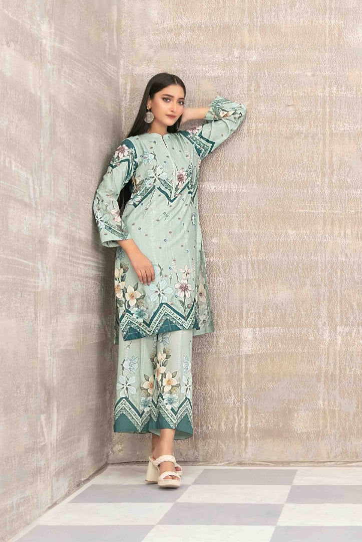 2 Piece Stitched Staple Sigital Print Saliha by Tawakkal Vol-1 - 04