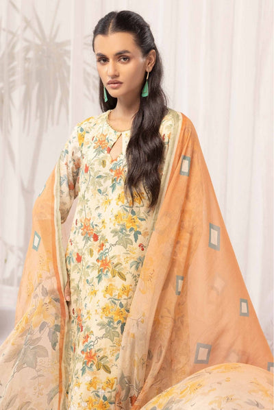 3 Piece Stitched Embroidered Digital Printed Suits Collection From Abeera By Johra - 04