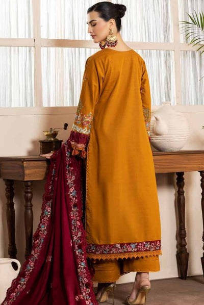 3 Piece Stitched Luxury Embroidered Winter Collection By Eshaisha - 04