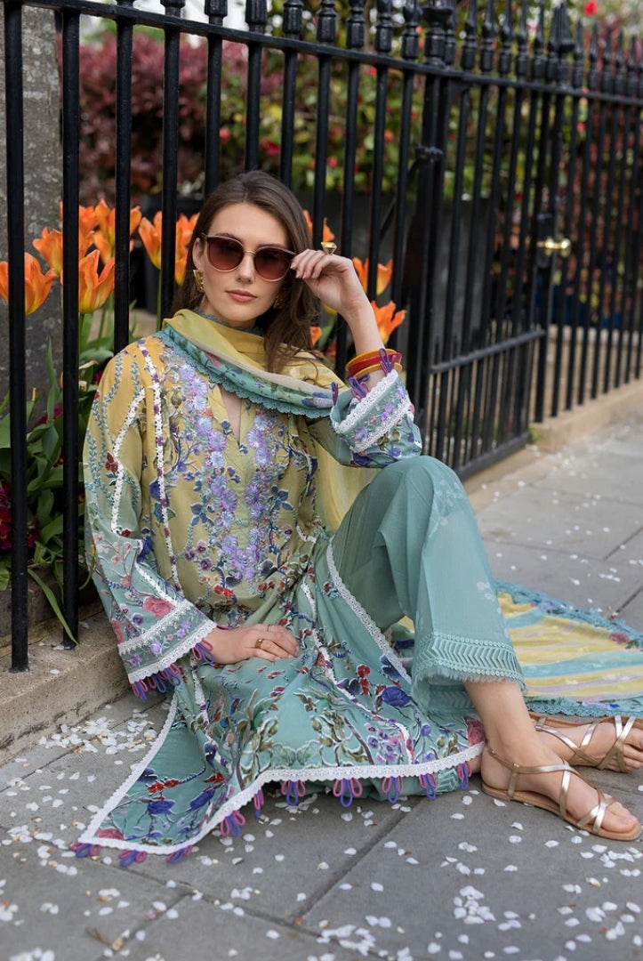 3 Piece Stitched Embroidered Printed Lawn Suit From Sobia Nazir Basics'25 Collection - 04