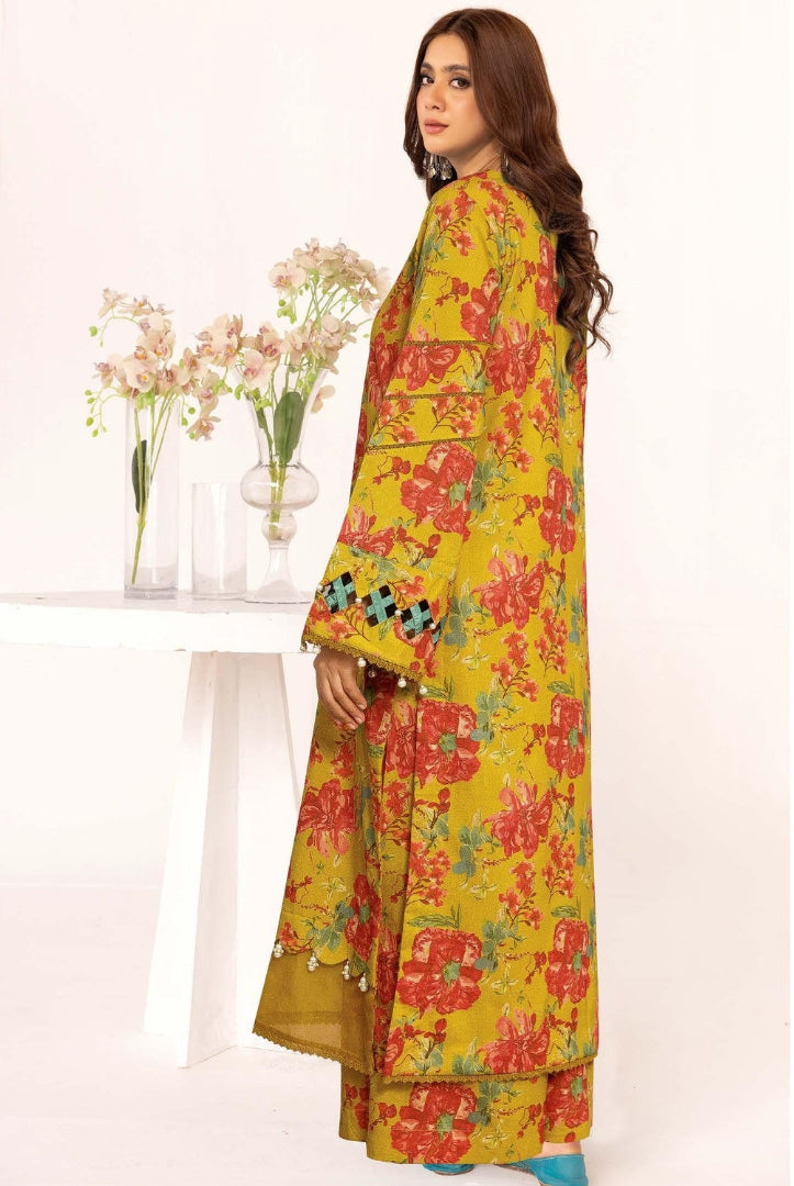 2 Piece Stitched Printed Winter Suits Collection From Inaaya By Johra - 04