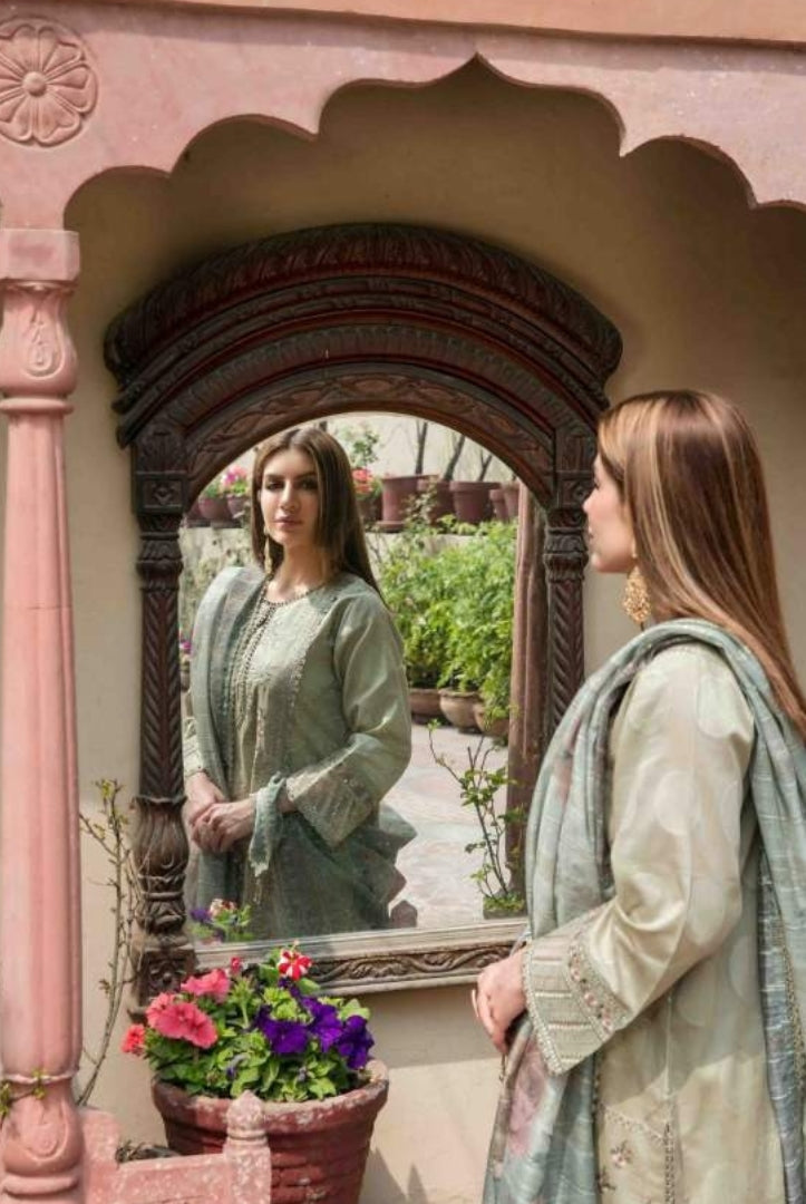 3 Piece Stitched Embroidered Jacquard Lawn Suit From Tawakkal Tradition of Love - 04