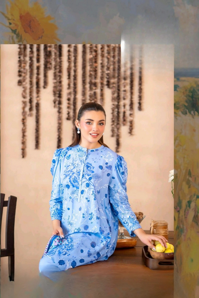 3 Piece Stitched Digital Printed Winter Linen From MALHAR EDIT'25 |  VOL 01 - 04