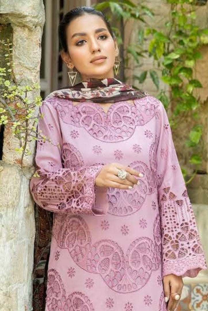 4 Piece Stitched Chikankari Lawn Suit By Johra Camila - 04