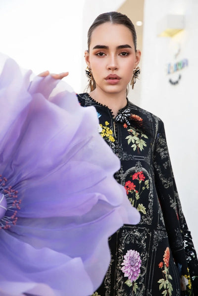 3 Piece Stitched Printed Lawn Suit From Maria.B M.Prints Spring Summer'25 Collection - 04