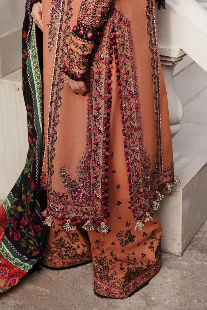3 Piece Stitched Luxury Winter Shawl Suits Collection'24 By Hussain Rehar - SAHIRA
