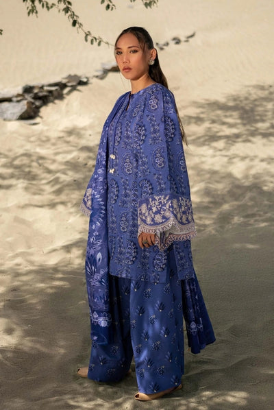 3 Piece Stitched Printed Khaddar Suit From M.Basics By Maria.B Collection - 04