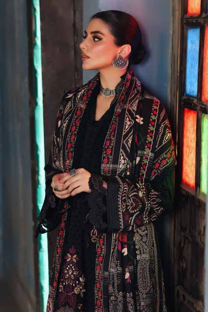 3 Piece Stitched Embroidered Jacquard Suits Collection By Nureh Maya Linen - 04