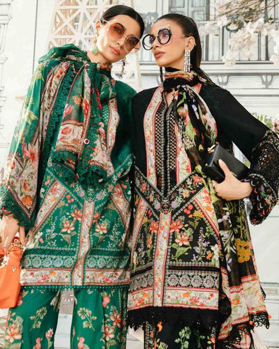 3 Piece Stitched Embroidered Lawn Suit From Maria.B By M.Prints Eid Edit Collection'25 - 04