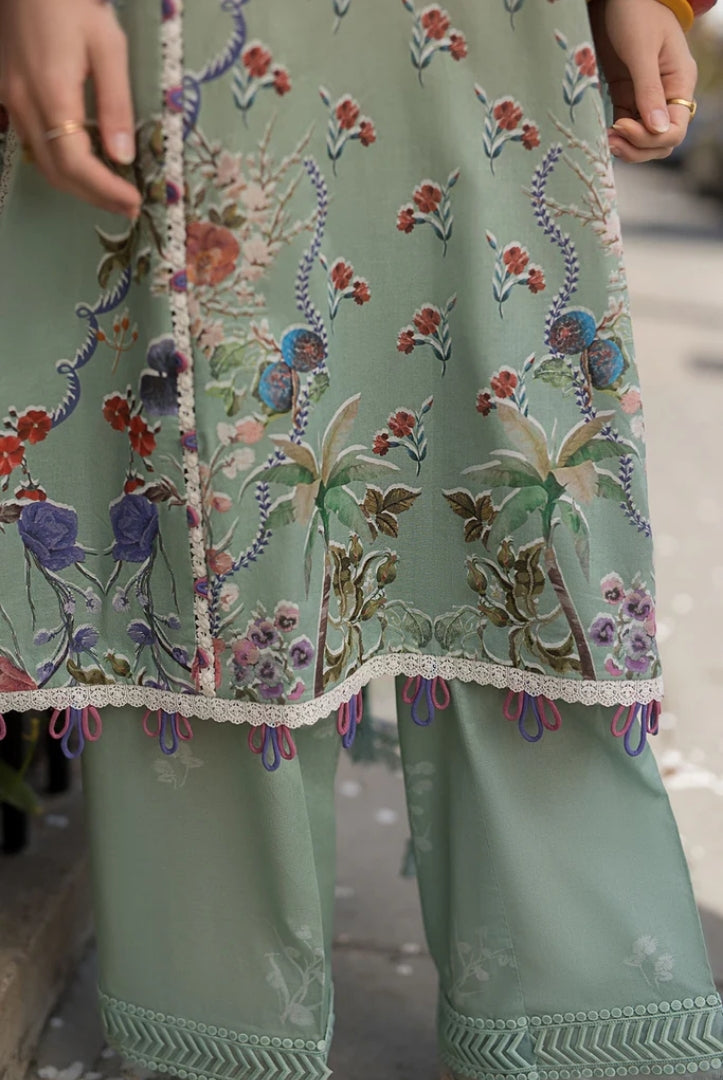 3 Piece Stitched Embroidered Printed Lawn Suit From Sobia Nazir Basics'25 Collection - 04