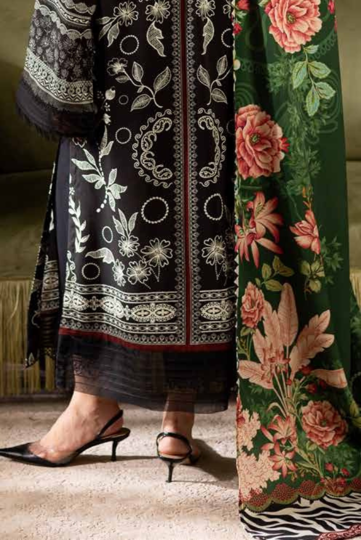 3 Piece Stitched Nureh Signature Printed Linen'25 SP-178