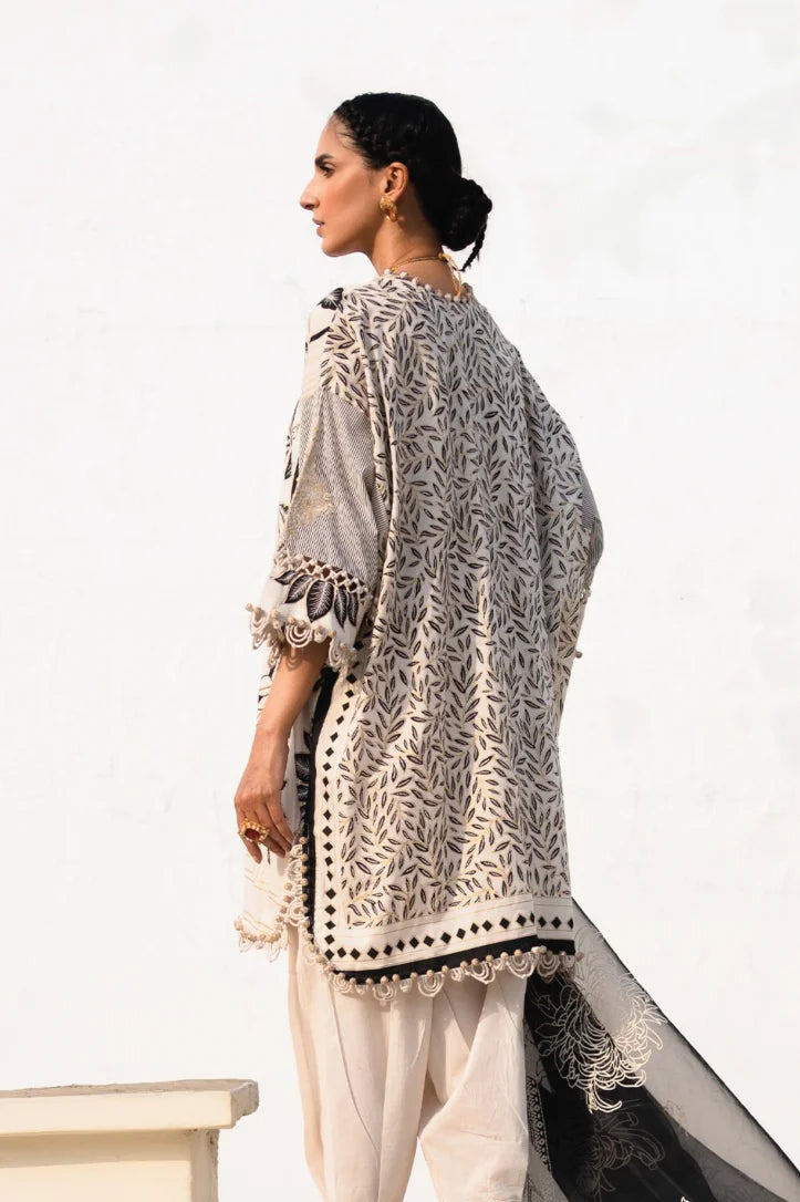 Muzlin By Sana Safinaz 3 Piece Stitched Suit - 01