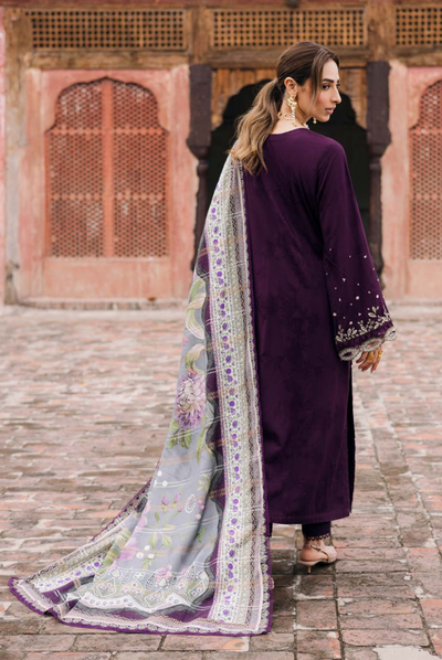 3 Piece Stitched Maya by Nureh Embroidered Self Linen Jacquard NU25MYA - NW-104