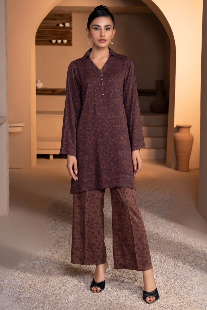 2 Pc Stitched Printed Khaddar Suit By Limelight Winter Collection - 47