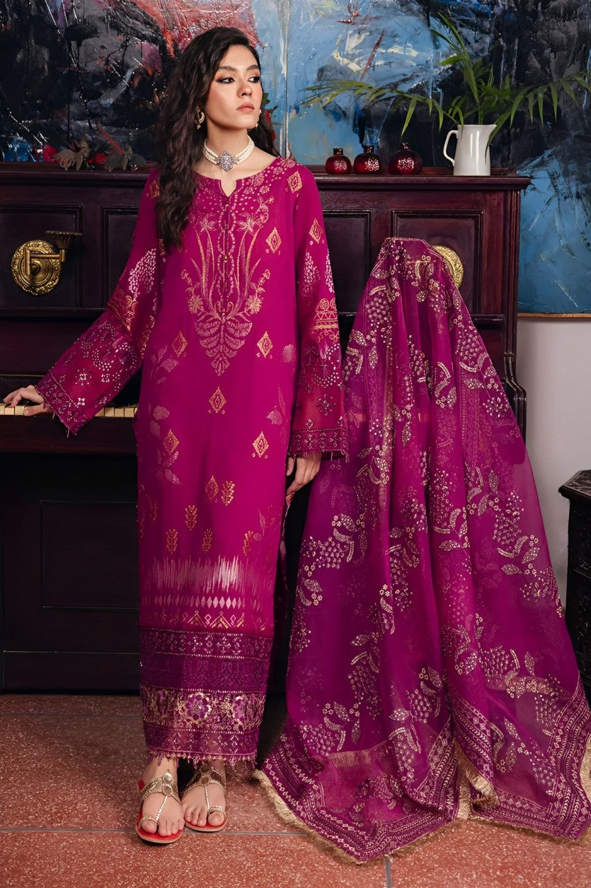 Nureh Maya Jacquard 3Piece Stitched Suit - 04