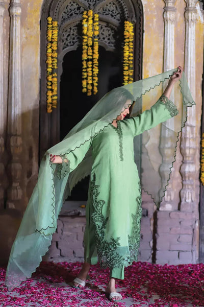 Zainab Sultan 3Piece Stitched Suit - HEER