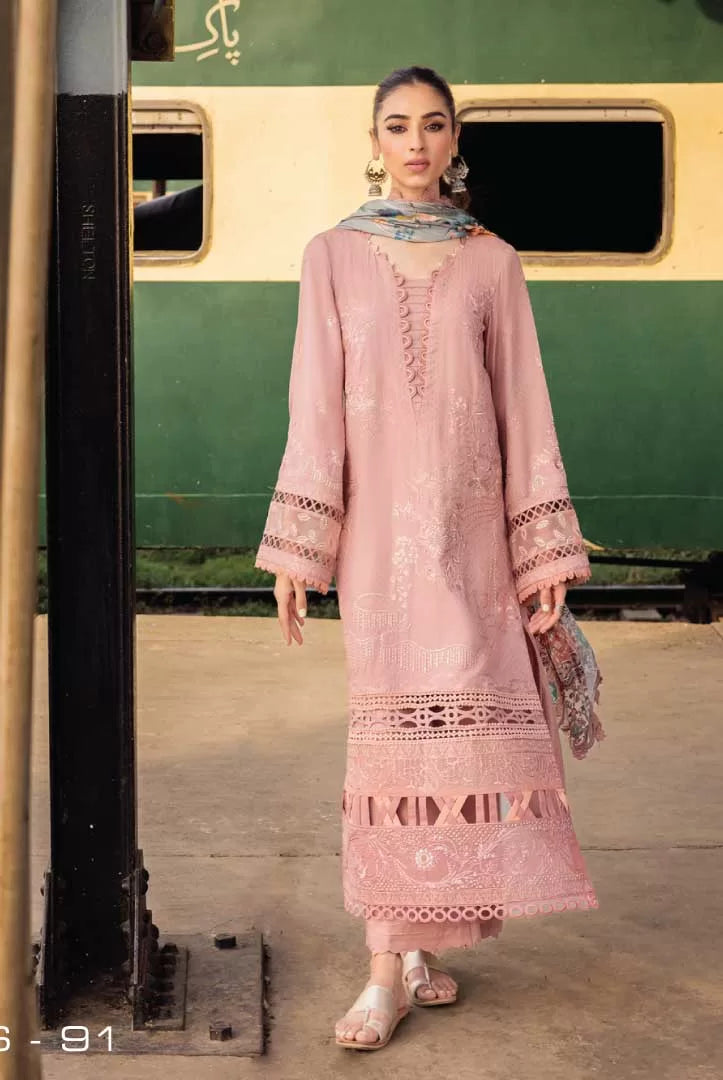 Nureh Maya Linen 3Piece Stitched Suit – 06