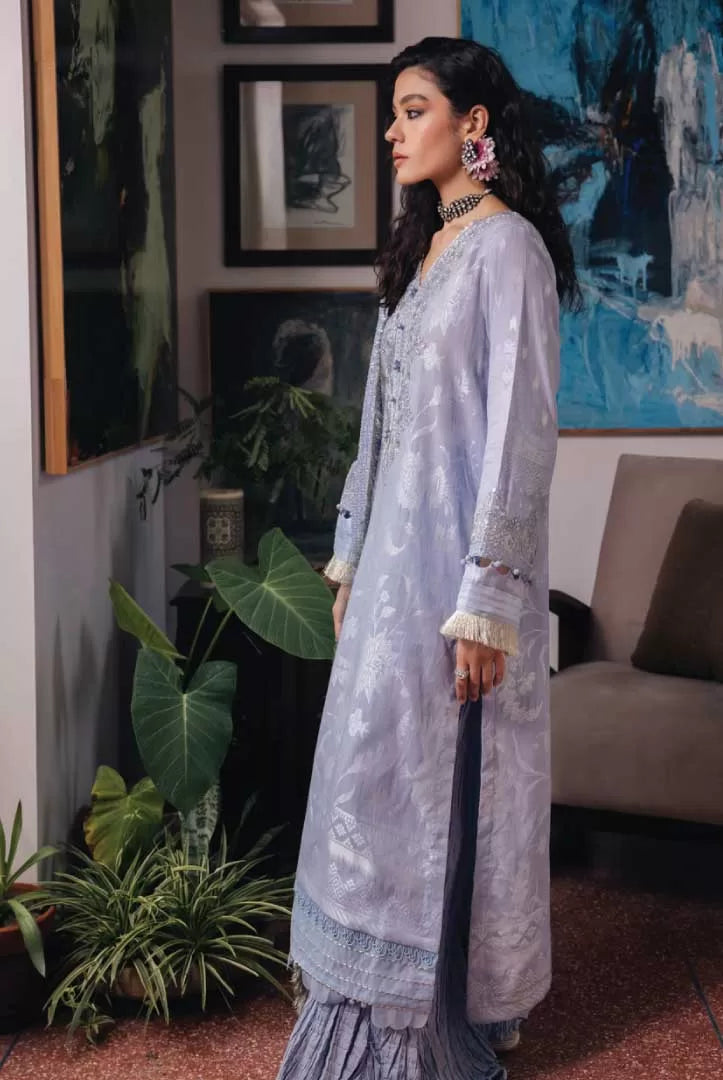 3 Piece Stitched Suit By Nureh Maya Jacquard - 04