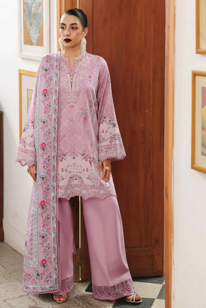 3 Piece Stitched Qalamkar Qprint'25 QW# 03 (A) ELVIRA