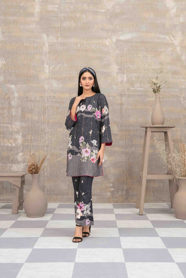 2 Piece Stitched Staple Sigital Print Saliha by Tawakkal Vol-1 - 11