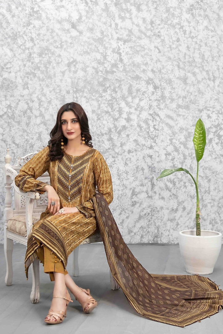 Tawakkal Milan 3 Piece Stitched Suit - 05