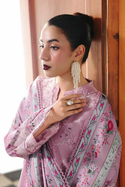 3 Piece Stitched Qalamkar Qprint'25 QW# 03 (A) ELVIRA