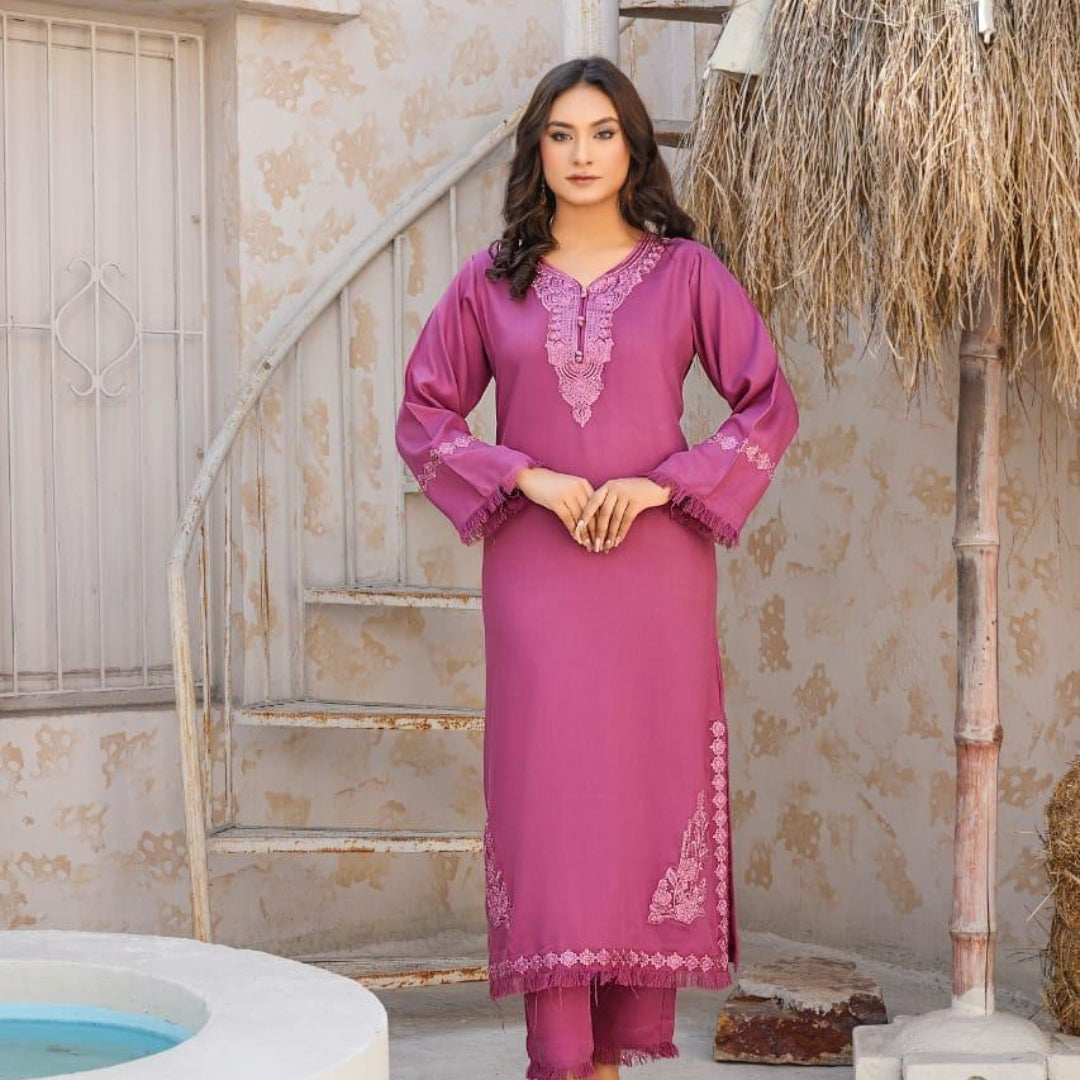 2 Piece Stitched Luxury Embroidered Suits Collection From Iqra By Anarkali - 05