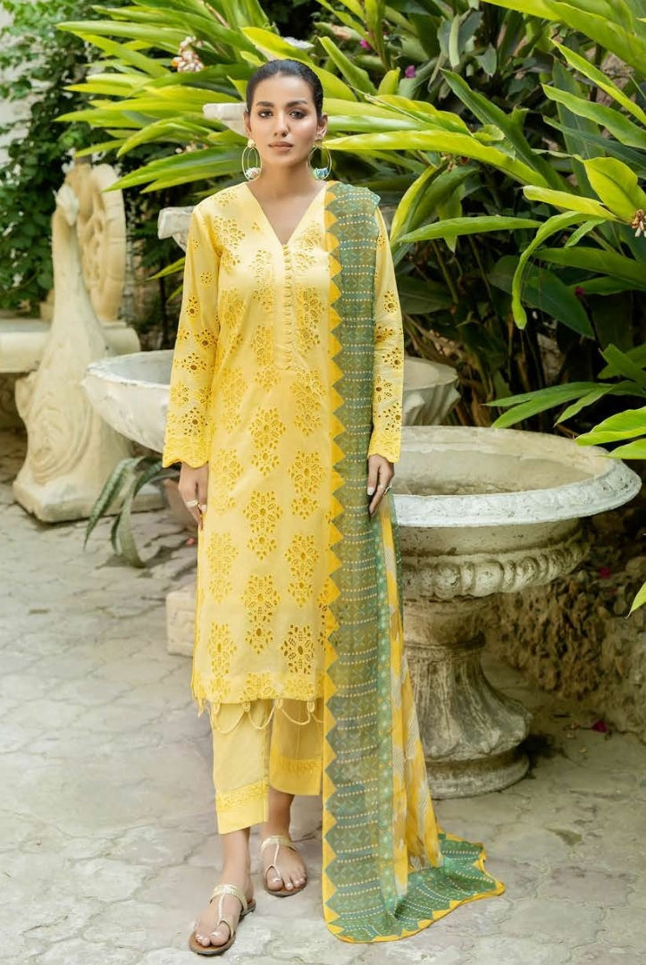 4 Piece Stitched Chikankari Lawn Suit By Johra Camila - 05