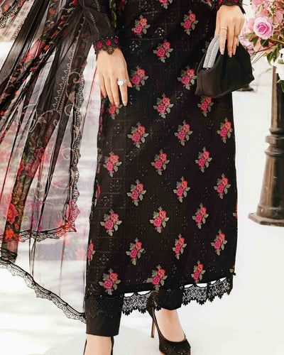 3 Piece Stitched Embroidered Lawn Suit From Maria.B By M.Prints Eid Edit Collection'25 - 05