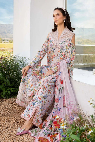3 Piece Stitched Printed Lawn Suit From Maria.B M.Prints Spring Summer'25 Collection - 05