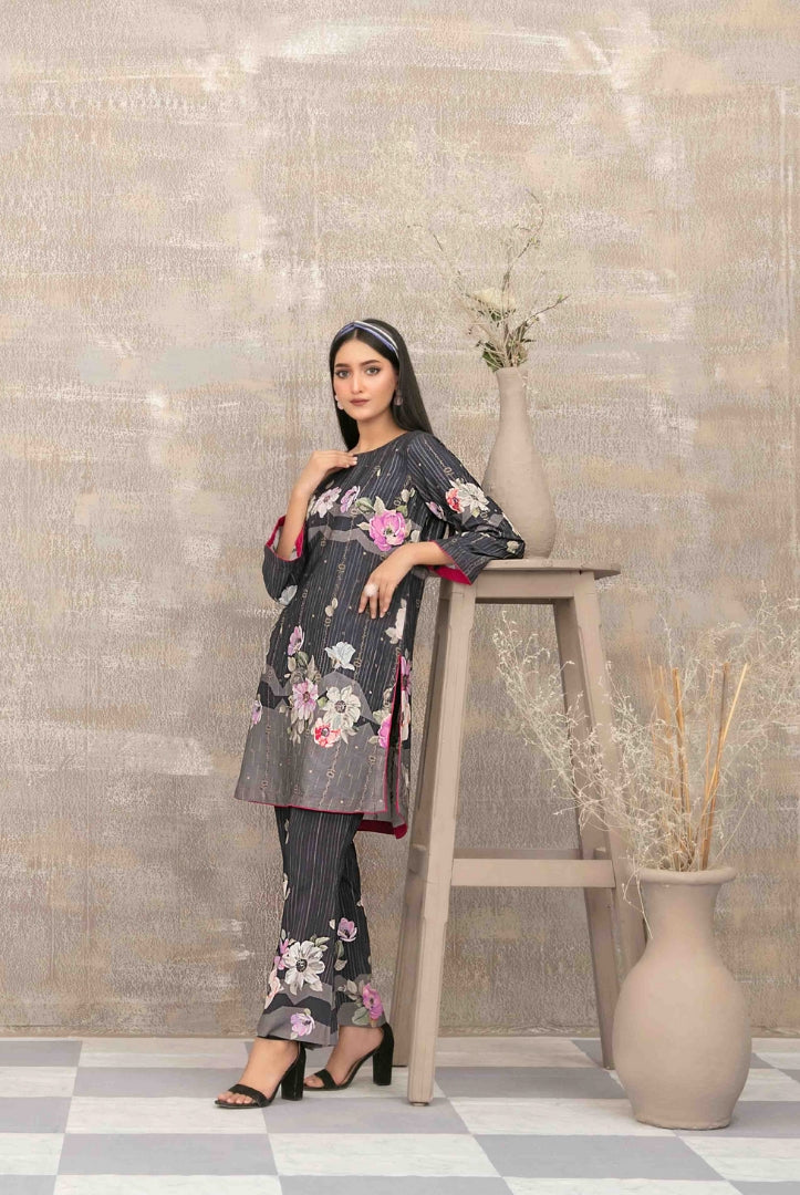 2 Piece Stitched Staple Sigital Print Saliha by Tawakkal Vol-1 - 11