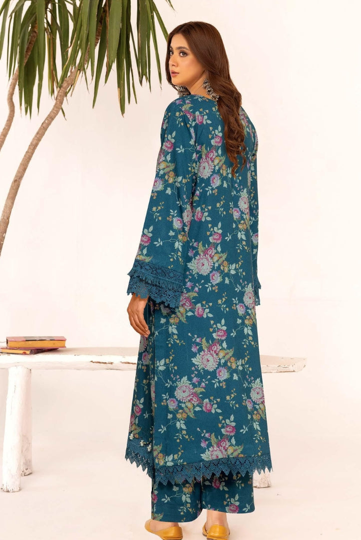 2 Piece Stitched Printed Winter Suits Collection From Inaaya By Johra - 05