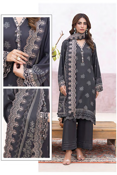 3 Piece Stitched Winter Essentials By LSM Lakhany Embroidered Cashmi Wool LG-SG-0019-AА