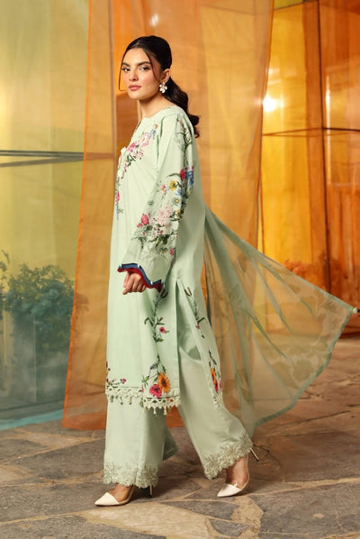 3 Piece Stitched Embroidered Suit From M.Basics By Maria.B Lawn Vol'1 Collection - 05