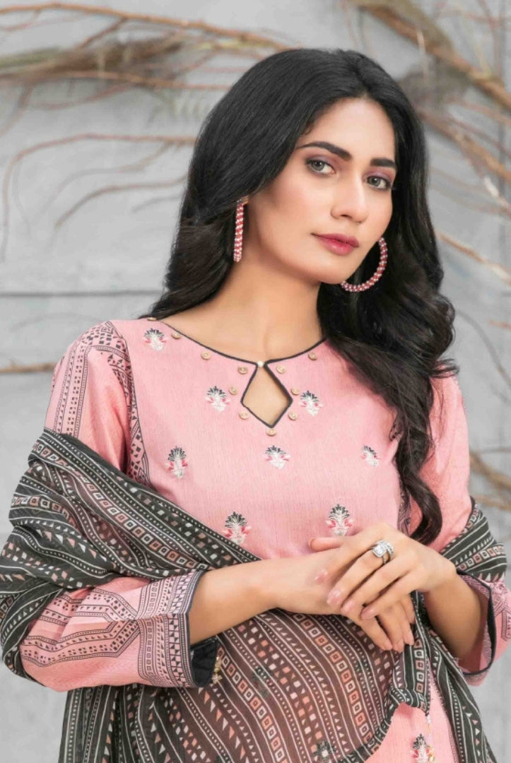 3Piece Stitched Suit By Tawakkal Devina - 05