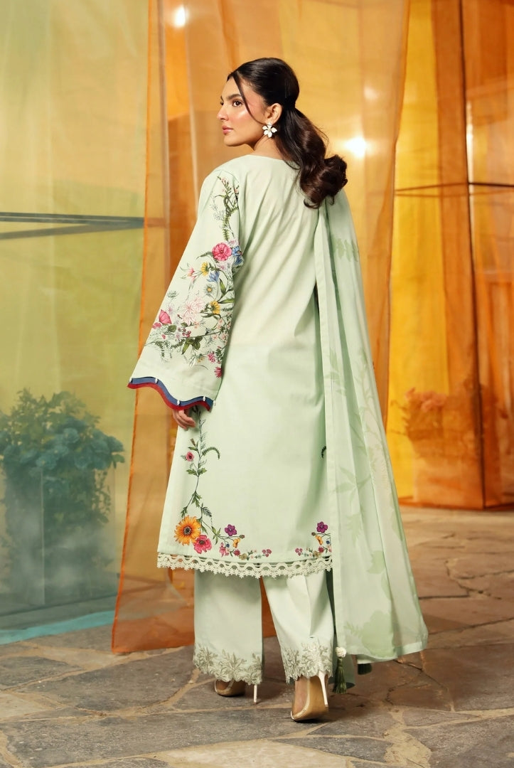 3 Piece Stitched Embroidered Suit From M.Basics By Maria.B Lawn Vol'1 Collection - 05