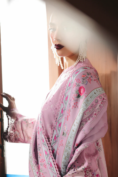 3 Piece Stitched Qalamkar Qprint'25 QW# 03 (A) ELVIRA