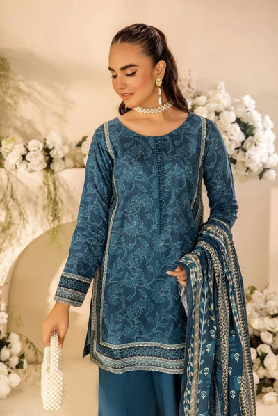 3 Piece Stitched Digital Printed Doria Cambric Suits From Safwa By Koka - 05