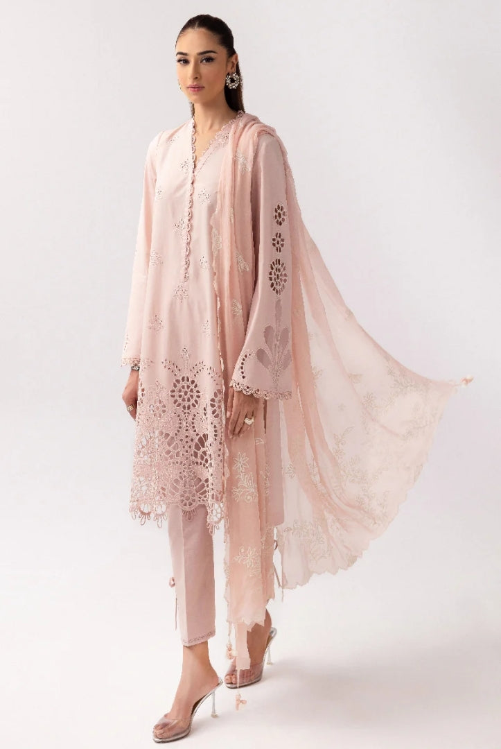 3 Piece Stitched Luxury Suits From Qalamkar Basic Pret'25 Collection - SHAREEN