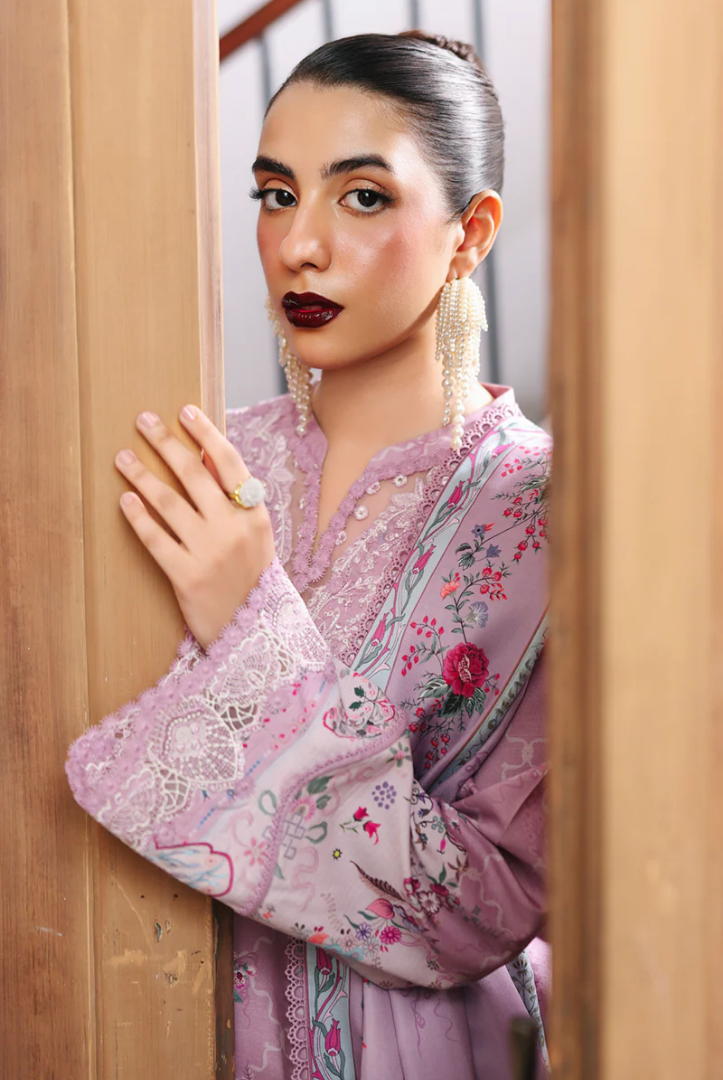 3 Piece Stitched Qalamkar Qprint'25 QW# 03 (A) ELVIRA