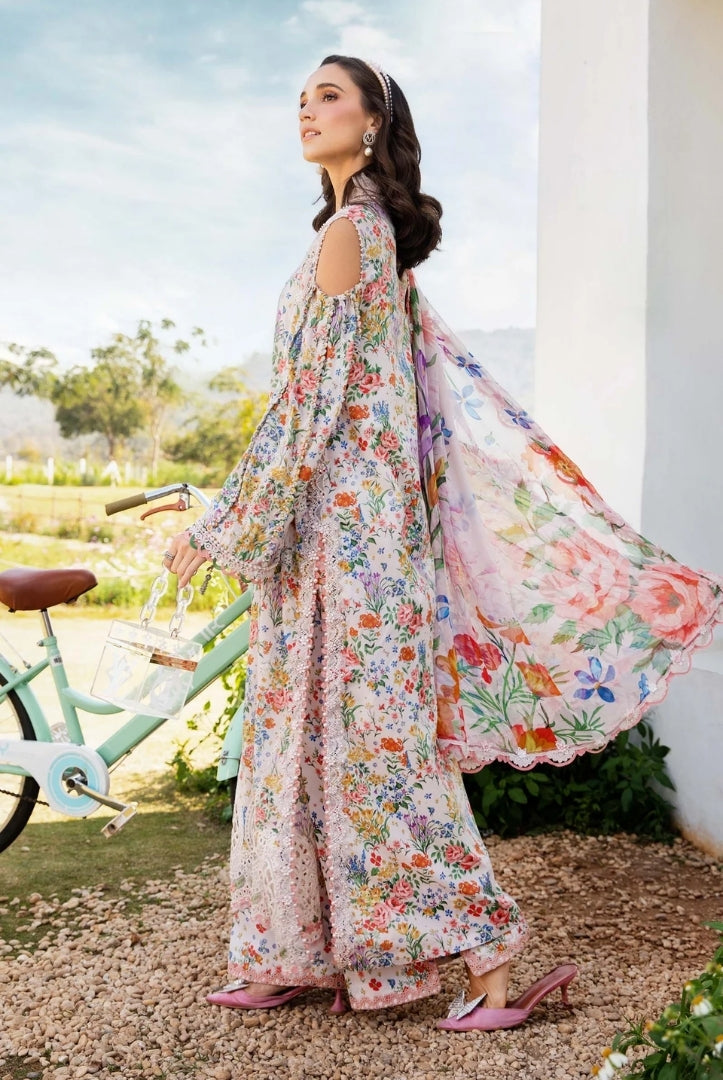3 Piece Stitched Printed Lawn Suit From Maria.B M.Prints Spring Summer'25 Collection - 05