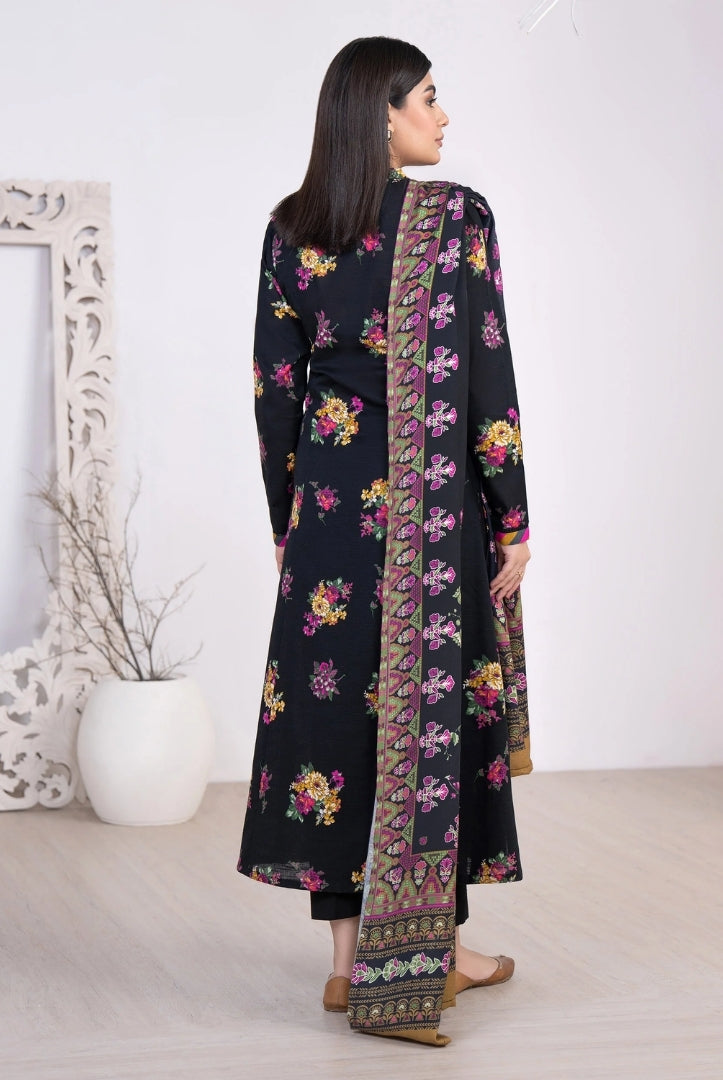 3 Pc Stitched Printed Khaddar Suit By Limelight Winter Collection - 58