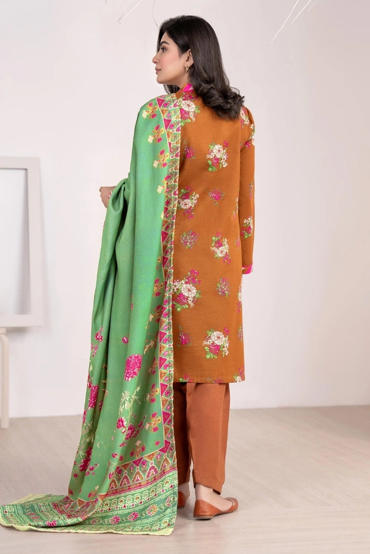 3 Pc Stitched Printed Khaddar Suit By Limelight Winter Collection - 59