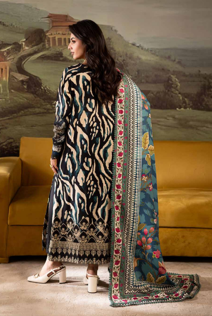 3 Piece Stitched Nureh Signature Printed Linen'25 SP-171