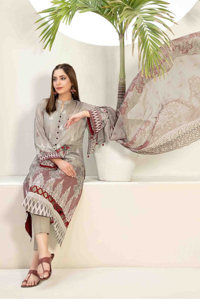 3Piece Stitched Suit By Tawakkal Raina - 06