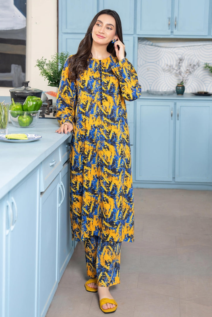 2 Piece Stitched Linen Suit From Manan By Binaas - 06