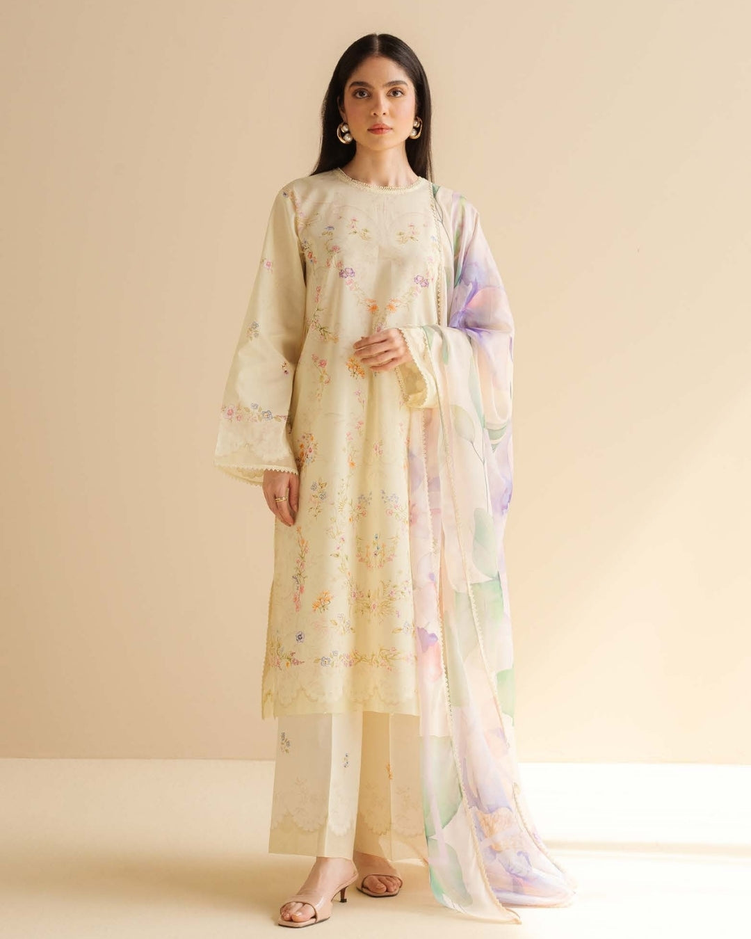 Coco Prints Drop Two By Zara Shahjahan 3 Piece Stitched Suit - 06